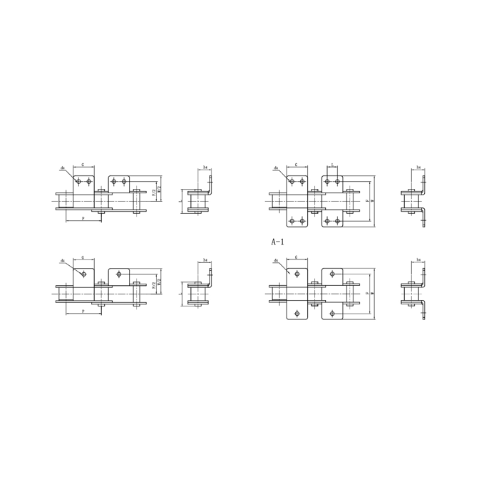 Accesorios para cadenas transportadoras de doble paso