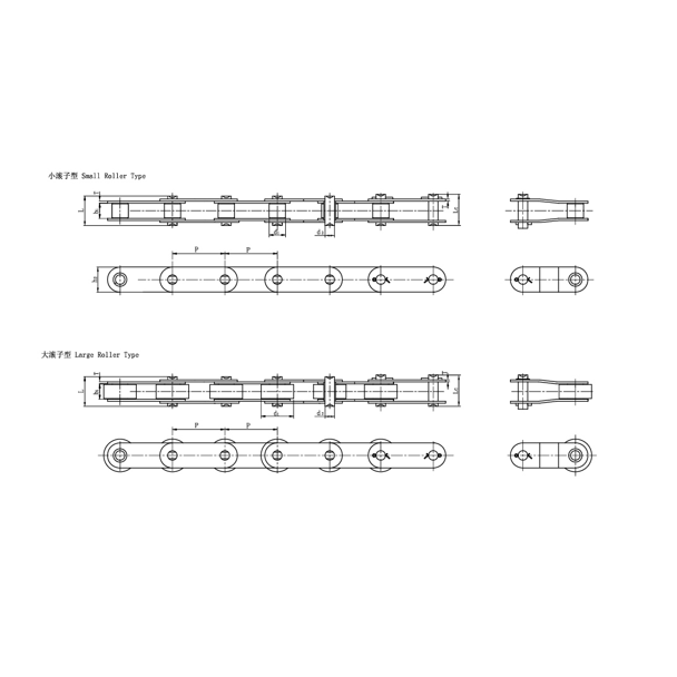 Cadenas transportadoras de doble paso