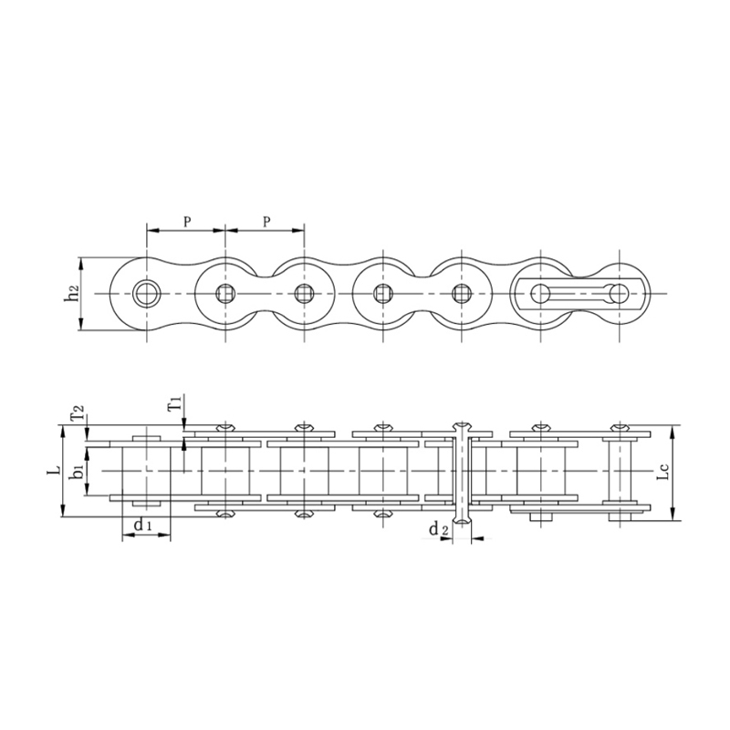 Cadenas de motocicleta con anillos X