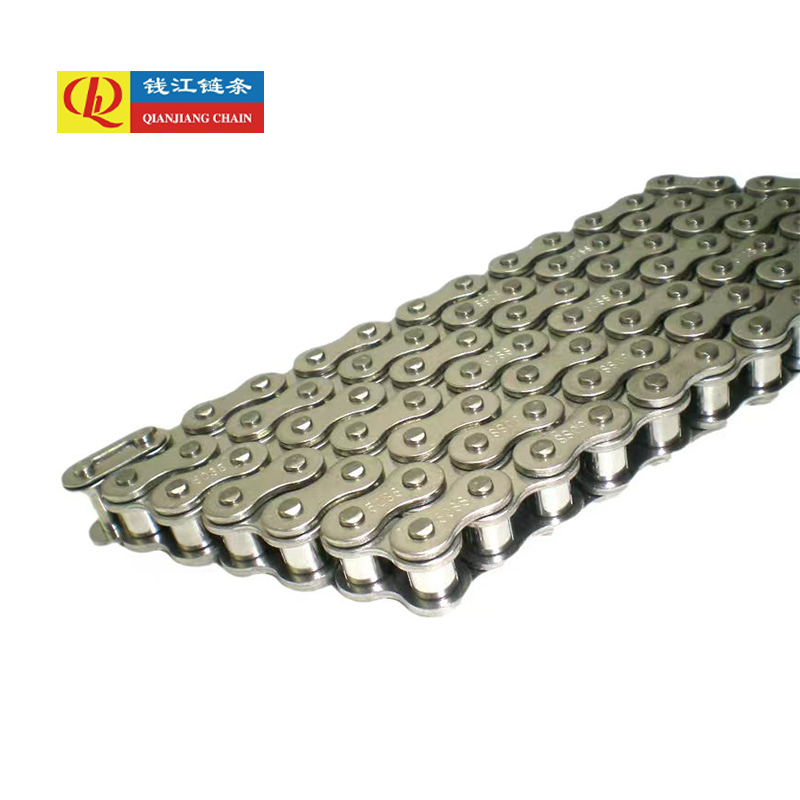 Cadenas de rodillos de precisión de paso corto de acero inoxidable