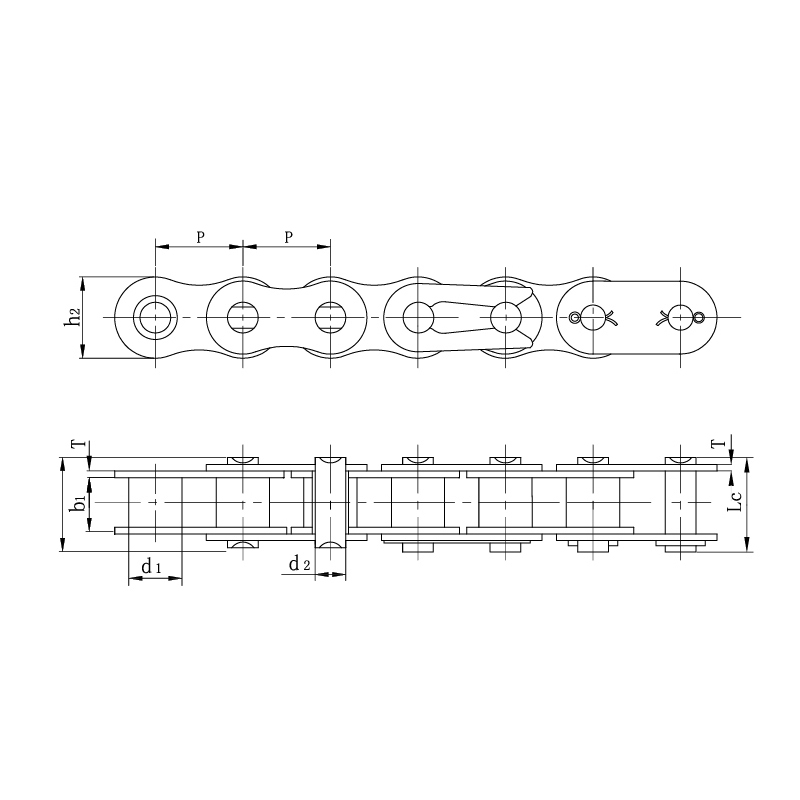 Cadenas estándar para motocicletas.